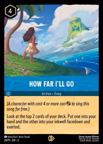 How Far I'll Go Lorcana card
