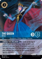 The Queen Lorcana card