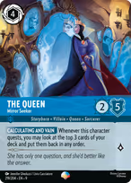 The Queen Lorcana card