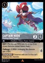 Captain Hook Lorcana card