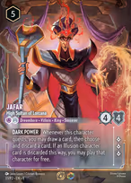 Jafar Lorcana card