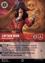 Captain Hook Lorcana card