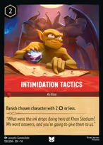Intimidation Tactics
