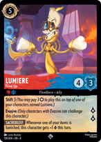 Lumiere Lorcana card