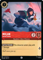 Mulan Lorcana card