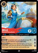 Belle Lorcana card