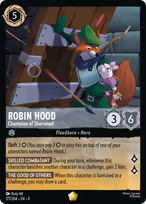 Robin Hood Lorcana card