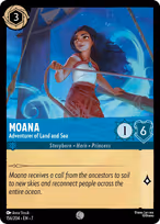 Moana Lorcana card