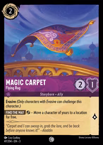 Magic Carpet Lorcana card