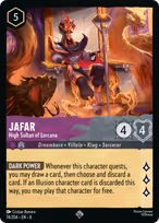 Jafar Lorcana card