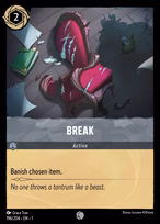 Break Lorcana card