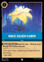 Magic Golden Flower Lorcana card