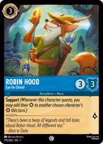 Robin Hood Lorcana card