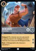 Hercules Lorcana card