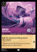 Rafiki Lorcana card