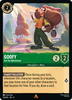 Goofy Lorcana card