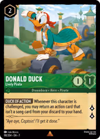 Donald Duck Lorcana card