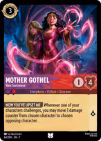 Mother Gothel Lorcana card