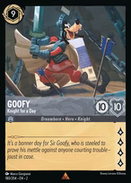 Goofy Lorcana card