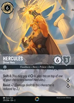 Hercules Lorcana card