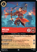 Mulan Lorcana card