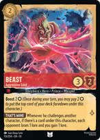 Beast Lorcana card