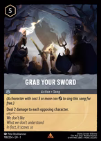 Grab Your Sword Lorcana card