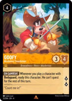 Goofy Lorcana card