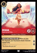 Moana Lorcana card