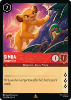 Simba Lorcana card