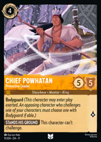 Chief Powhatan - Protective Leader