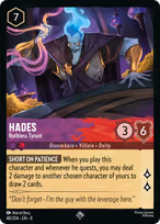 Hades Lorcana card
