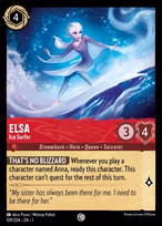 Elsa Lorcana card