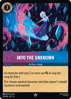 Into the Unknown Lorcana card