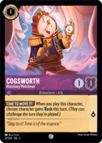 Cogsworth Lorcana card