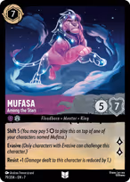 Mufasa Lorcana card