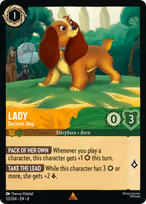Lady Lorcana card