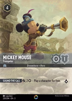 Mickey Mouse Lorcana card