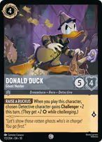 Donald Duck Lorcana card