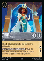 Tiana Lorcana card