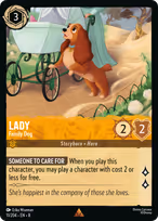 Lady Lorcana card