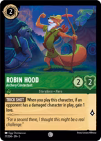 Robin Hood Lorcana card