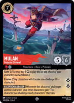 Mulan Lorcana card