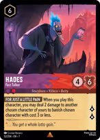 Hades Lorcana card
