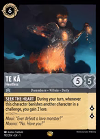 Te Kā Lorcana card