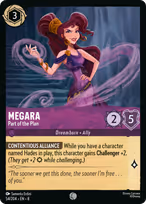 Megara Lorcana card