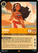 Moana Lorcana card