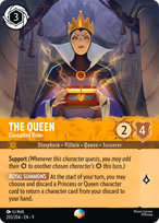 The Queen Lorcana card