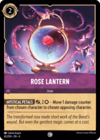 Rose Lantern Lorcana card