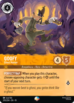 Goofy Lorcana card